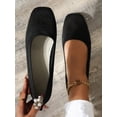 thumbnail image 2 of Women‘s Breathable Hollow Out Anti-Slip Flats  Outdoor Fashion Ballet Dance Two Tone Loafers, 2 of 7