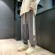 thumbnail image 3 of Pantalones deportivos lisos de otoño e invierno para hombre, pantalones de algodón, sudadera harén, pantalones deportivos grandes de talla grande Y2k coreanos para hombre, 3 of 5