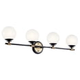 thumbnail image 2 of 55173BKCPZ Kichler Lighting Benno - 20W 4 LED Bath Vanity In Industrial Style-8.75 Inches Tall and 34 Inches Wide-Black/Champagne Bronze Finish, 2 of 6