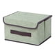 thumbnail image 1 of Juego de contenedores de almacenamiento, cestas de almacenamiento, cajas de almacenamiento plegables, cubos con tapas, tela S verde, 1 of 6