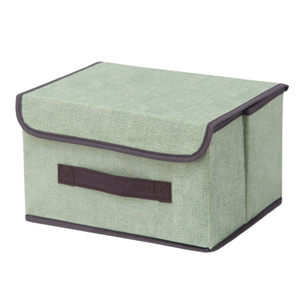 Caja de almacenamiento con tapa Caja organizaa de almacenamiento plegable de almacenamiento para juguetes, libros, armario, mitorio, S verde perfecl contenedor de almacenamiento con tapa