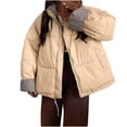 thumbnail image 1 of Birdeem Manteau d'Hiver à Manches Longues pour Femmes, Couleur Unie, Poches, Rétro, Ample, 1 of 1