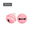 thumbnail image 3 of Jingle Bells, 22mm 30pcs Craft Bells for DIY Holiday Decoration, Musical Party, Wedding, Deep Pink, 3 of 5