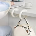 thumbnail image 4 of Portable Foldable Purse Handbag Hook Table Hanger Holder Non-Slip No-Punching, Lightweight Compact Design Easy To Carry Everywhere Protects Bags From Dirty Floors, Multi-Purpose, 4 of 8