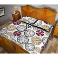 thumbnail image 4 of Reloj de pared UK Pattern Juego de cama edredón, 4 of 5