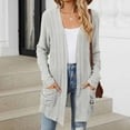 thumbnail image 2 of HAPIMO Women's Long Sweater Cardigan Sweater Top Outwear Casual Cardigan Sweater Top Jacket Fall Sweaters Teen Girls Clothes Gray XL, 2 of 4