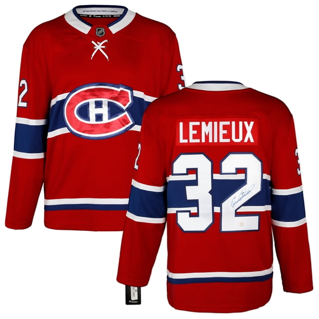 Claude Lemieux Chandail Breakaway Rouge des Fanatics des Canadiens de Montréal Signé