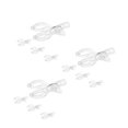 thumbnail image 3 of GOOHOCHY Hemoton 12 pcs Transparent Towel Clips Set with Spring Loaded Beach Towel Clips for Chairs Clear Plastic Towel Clips, 3 of 8