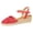 Red, variant on Women Sandals Comfortable Fame Pillow Recovery Sandals for Women, Adjustable Double Buckle Waterproof EVA Cloud Slides for Women(Hot Pink,Size6.5)