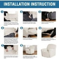 thumbnail image 5 of ATJIA Stretch Recliner Chair Covers Velvet Plush Chair Slip Covers with Arms 1-Piece Furniture Protector Couch Soft with Elastic Bottom Non Slip, 5 of 8