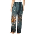 thumbnail image 2 of Bixox Women's Magical Butterfly In Forest Patterned Pajama Pants Loungewear, 2 of 5