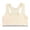 Beige, variant on Girls' Adjustable Training Bra Cotton Bras Wireless Light Padded Girls Sports Bra Red,9-12 Years