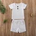 thumbnail image 2 of Newborn Toddler Kids Baby Boys Girls Summer Tops T-shirt Pocket Shorts Pants Casual Outfits Summer Clothes, 2 of 8