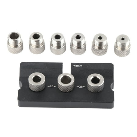 

Wood Doweling Jig Drill Guide 3 in 1 Locator Hole Puncher Positioning Opener Carpentry Tools Black