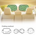 thumbnail image 5 of Yuyamidu Tractor Car Sun Shade Green Side Window Baby Sun Protection Window Shades for Car SUV Sedan 2 Pack Easy to Install Sun Visor Foldable Sunshade for Car Back Window, 5 of 7