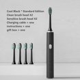 thumbnail image 2 of Sonic Electric Toothbrush for Adults 5 Modes Waterproof Rechargeable Electric Toothbrushes with 4 Brush Heads Charging Cable, 2 of 7