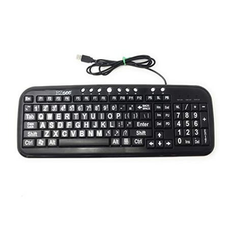 New and Improved EZSee by DC Large Print English QWERTY Keyboard ...