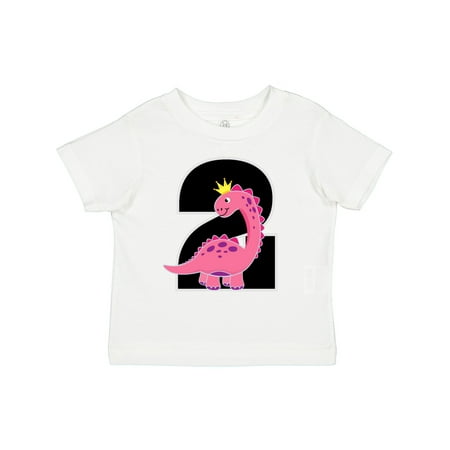 

Inktastic 2nd Birthday Dinosaur Girl Party Gift Toddler Toddler Girl T-Shirt