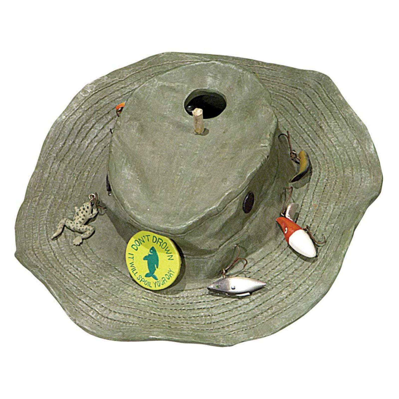 fishing hat with lures