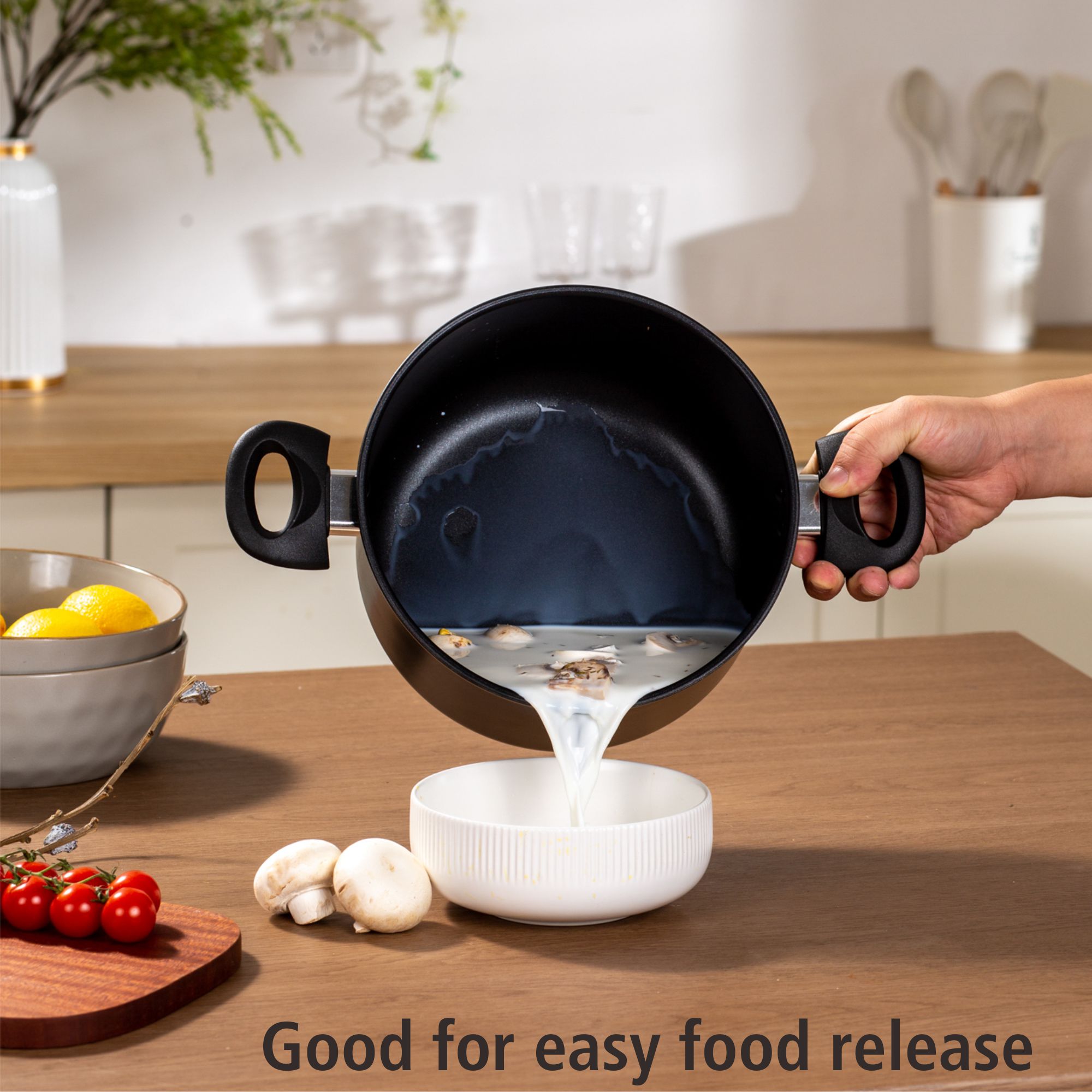 Mainstays 5-Quart Aluminum Non-Stick Dutch Oven, Black photo 7