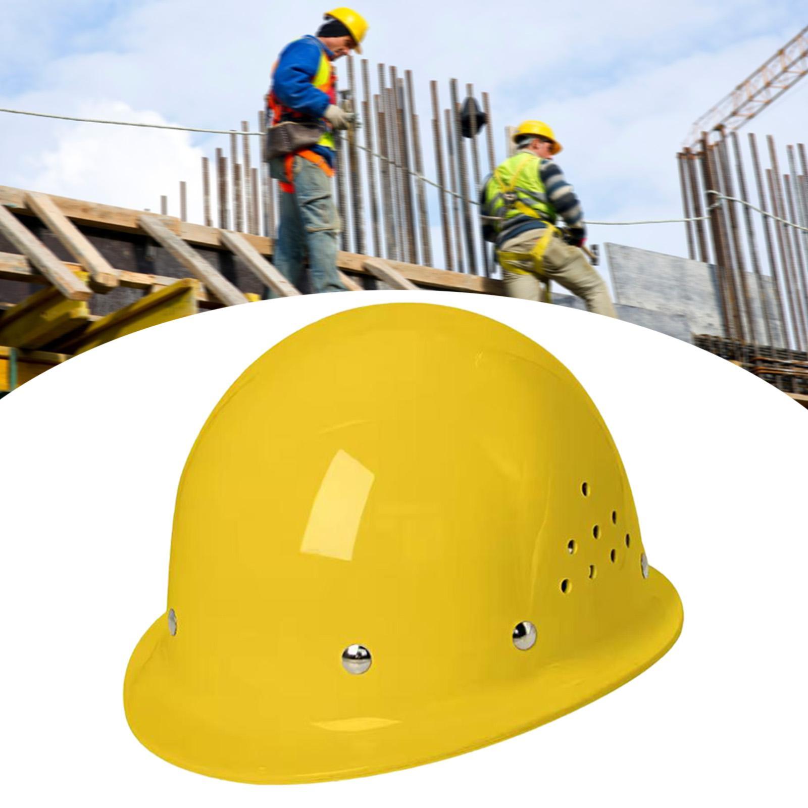 Zxpjkyu Hard Hat Sturdy Breathable Thickened Work Helmet for Climbing Outdoor Adults Yellow