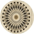 thumbnail image 1 of Ahgly Company Machine Washable Indoor Round Transitional Vanilla Gold Area Rugs, 5' Round, 1 of 7