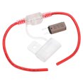 thumbnail image 1 of Fuse Holder, 12AWG Overheat Protection Fuse Wire Holder TPE Shell With Automatic Reset Circuit Breaker For Truck For RV For Yacht, 1 of 8