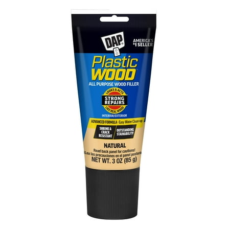 DAP Plastic Wood Latex 3 oz Natural All Purpose Wood Filler Adhesive