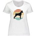 thumbnail image 3 of Inktastic Boxer Dog Vintage Silhouette Women's Plus Size T-Shirt, 3 of 5