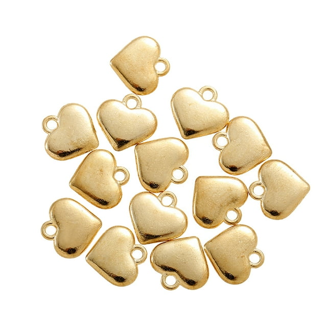Colgantes en forma de corazón Sonducket 100 piezas Aleación Dorado