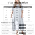 thumbnail image 3 of Women's Linen Blend Slit Dress, Round Neck Short Sleeve Long Loose Fit Shift Dress, Breathable Casual Sundress for Summer Travel or Daily Wear,Beige - S, 3 of 5