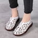 thumbnail image 3 of Zapatos planos Qarigey para mujer Calzado cómodo y elegante sandalias 2023 suela blanda Ligero Blanco crema 39, 3 of 6
