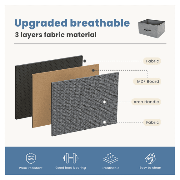 Drawer Dresser for Bedroom, 10 Drawer Storage Organizer, Fabric Tower Chest