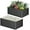 Dark Gray, variant on Lumiparty 2 Pack 6x3x1.5ft Metal Galvanized Raised Garden Bed, Ground Planter Box for Outdoor Vegetables Flowers, Beige