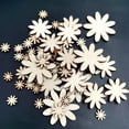 thumbnail image 6 of 50 PCS Plum Blossom Shape Unfinished Wooden Flower,Blank Flower Shape,Wooden Flowers Wood Cutout for Christmas Wedding Party Crafts Decor,Floral Wooden Slices Accessories, 6 of 9