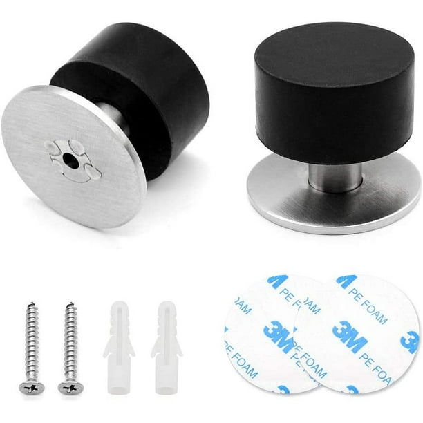 Hongchun 2 Pieces Floor Door Stopper Solid & Practical Doorstops