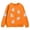 Orange, variant on JIAYUE Girls Crew Neck Sweatshirt Halloween Rhinestone Graphic Pullover Long Sleeve Hoodless Top for Fall Holiday Wear
