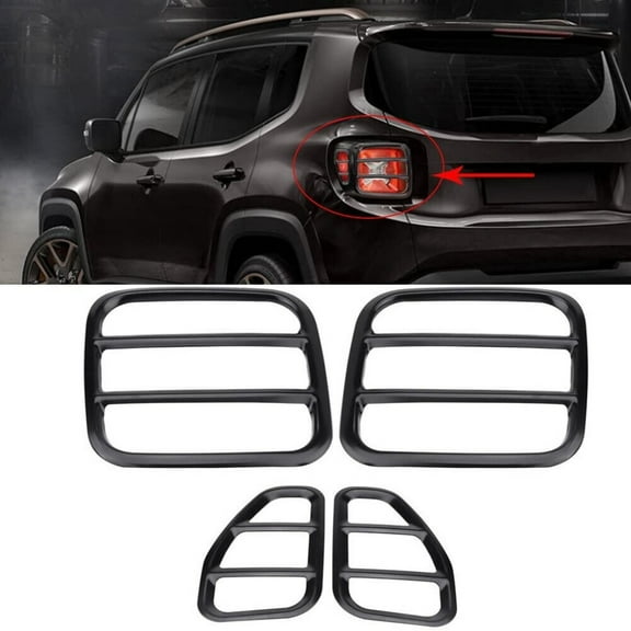 Tail Light Cover Taillight Rear Lamp Protector Guard For Jeep Renegade 15-18