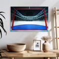thumbnail image 3 of Elephant Stock Hockey Goalpost Wall Art - Horizontal Canvas Wall Art - Living Room Wall Decor - Photography Sports Canvas - Black And Blue Decor - 24" x 16", 3 of 7