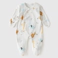 thumbnail image 2 of CAUYDY Newborn Boy Coming Home Outfits Baby Clothing 0 3 6 9 Months 1T 2T Preemie Long Sleeved Sleepers Infant Boys Romper Fall Winter Toddler Pajamas Yellow for Sizes 1-3 Months, 2 of 6