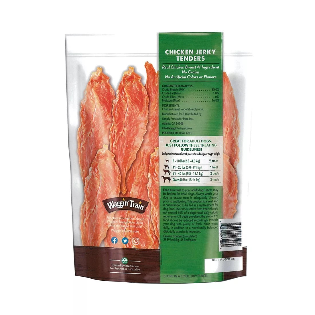 2 Pack | Waggin Train Chicken Jerky Dog Treats (36 oz.)