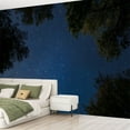 thumbnail image 2 of Peel and Stick Wallpaper Canvas Beach Scene Dusk Waves Floral Leaves Curved Lines Gentle Brush Strokes Modern Art Wall Mural Decor Self Adhesive and Removable 69in x 98in, 2 of 6