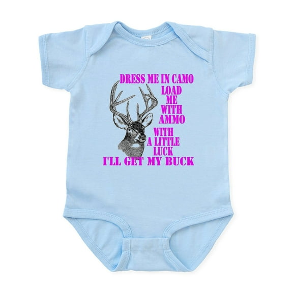 CafePress - DRESS ME IN CAMO Body Suit - Baby Light Bodysuit, Size Newborn - 24 Months