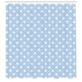 thumbnail image 3 of Ambesonne White Shower Curtain, Retro Nostalgic Polka Dot, 69"Wx70"L, Pale Blue, 3 of 3