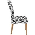 thumbnail image 3 of RYLABLUE Traces de Chat Stretch Chaise Housse de Protection Siège Housse pour Salle à Manger Hôtel Mariage Ensemble de 6, 3 of 5
