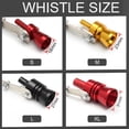 thumbnail image 4 of Turbo Vissel Avgaspipa Överdimensionerad Ljudförstärkare för Bilar och Motorcyklar, Bil Turbo Ljud Vissel Avgassljud Förstärkare Silver Red, 4 of 5