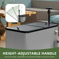 thumbnail image 6 of Uforic 80 Quart Rolling Cooler Cart with 360° Swivel Wheels, Outdoor Portable Beverage Ice Chest  Cart, with Bottle Opener, Silver, 6 of 9