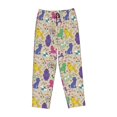 thumbnail image 6 of Uemuo Colorful Poodle Dog Pattern Women's Wide Leg Palazzo Lounge Pants with Pockets Light Weight Loose Comfy Casual Pajama Pants-, 6 of 9