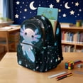 thumbnail image 3 of Pzuqiu Galaxy Space Axolotl Kids Backpack for School 4pcs 17 Inch Girls Backpack with Lunch Box Pencil Case Water Bottle Holder Kids Backpacks Lightweight Casual Daypack for Girls Middle School, 3 of 7