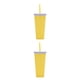 thumbnail image 1 of Vaso de paja de plástico Naiovety Doble capa Color caramelo 700 ml, 1 of 6